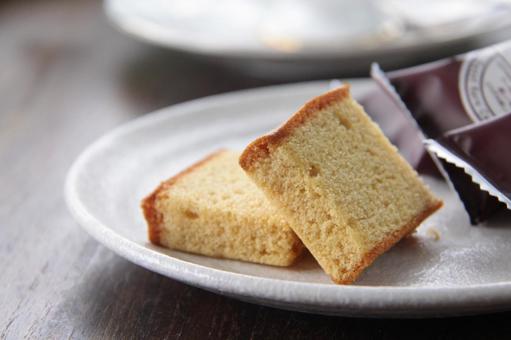 キャラメルケーキ スポンジケーキの写真