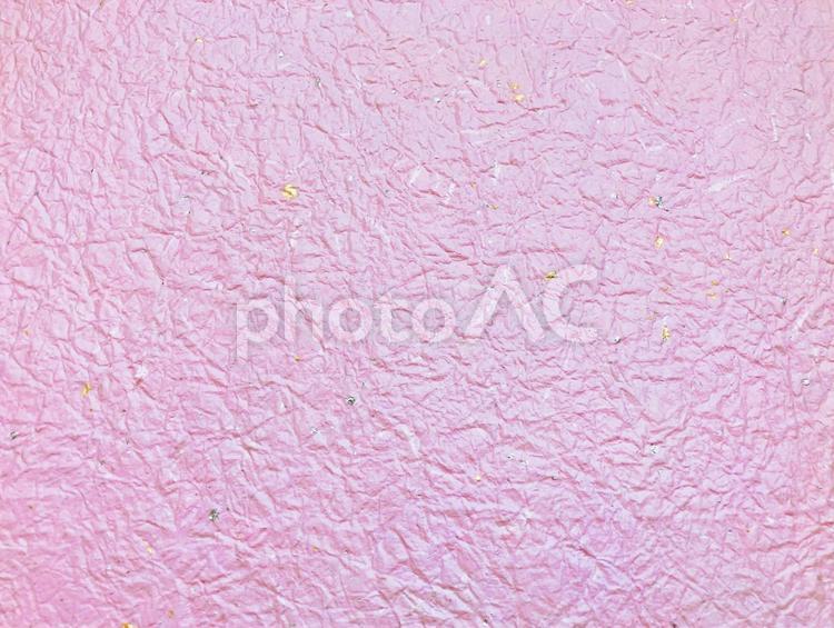 立体感のある和紙　金銀箔入り　ピンク系 和紙,ピンク系,ピンクの写真素材