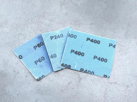 サンドペーパー　紙やすり サンドペーパー,紙やすり,60番の写真素材