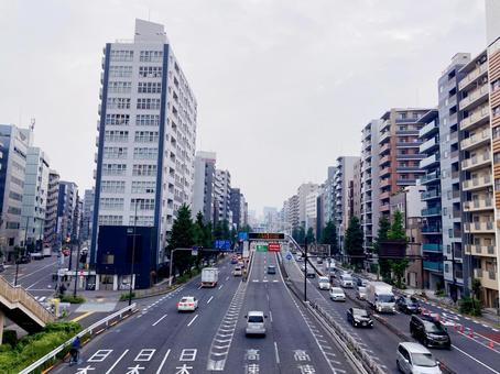 東京風景・入谷 東京風景・入谷 入谷,入谷出入口,首都高速1号の写真素材