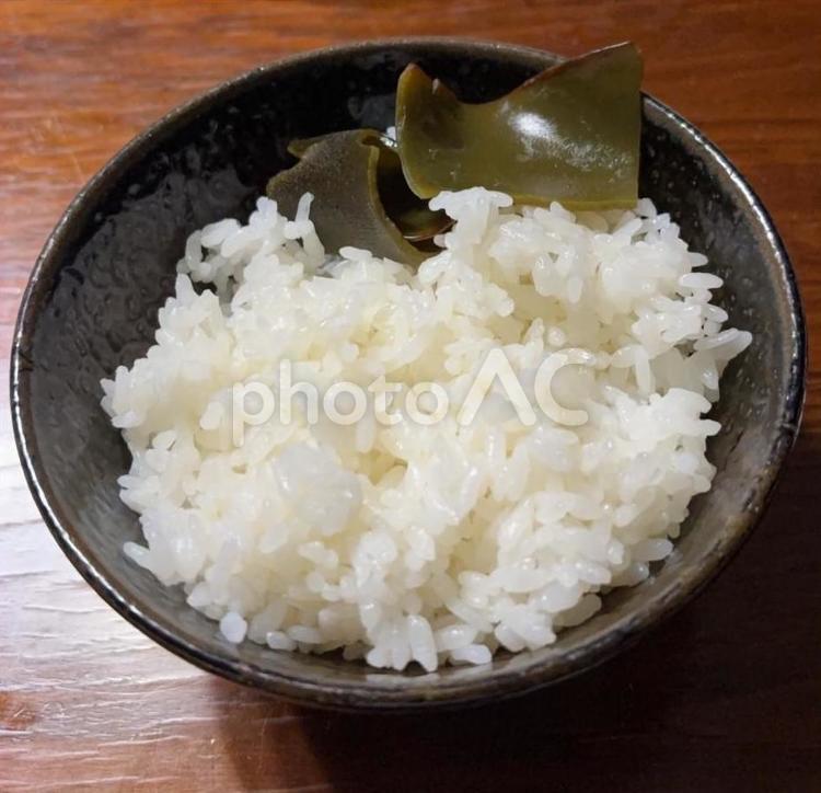 あきたこまち昆布ご飯の茶碗飯 茶碗飯,あきたこまち,ご飯の写真素材