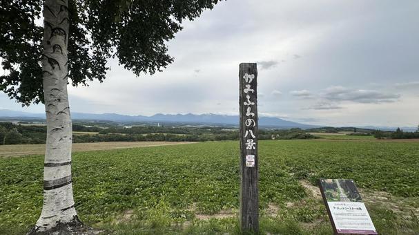 かみふらの八景 かみふらの八景,ジェットコースターの路,富良野の写真素材