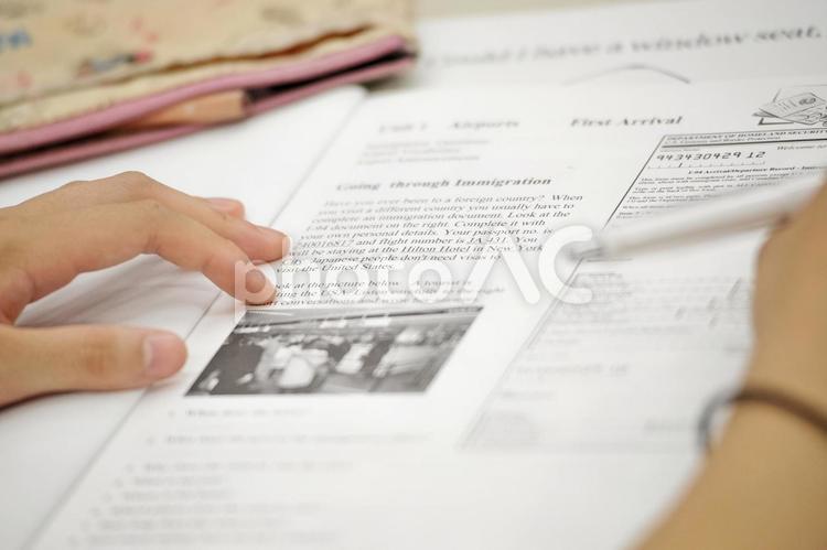 英語の授業風景 学校,授業,英語の写真素材
