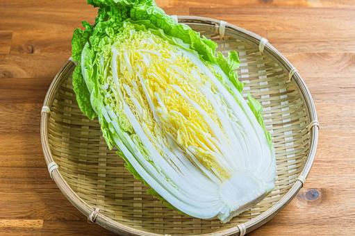 白菜 1/2カット はくさい,野菜,冬野菜の写真素材