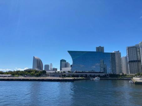 海から見たカハラホテル 海から見たカハラホテル カハラホテル,ランドマークタワー,海の写真素材