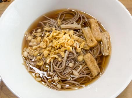 たぬき蕎麦 たぬき蕎麦,そば,蕎麦の写真素材