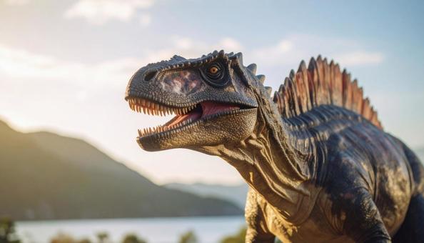 恐竜のスピノサウルスの写真