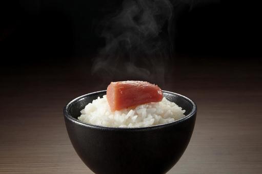 明太子と白ごはん 明太子と白ごはん 白米,ご飯,ごはんの写真素材