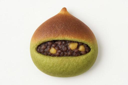 抹茶栗あんぱん 抹茶栗あんぱんの写真