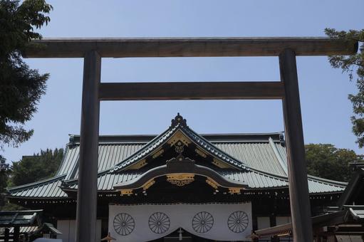 靖国神社 靖国神社,千代田区,パワースポットの写真素材