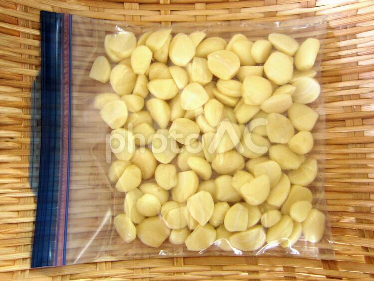 冷凍用生にんにく にんにく,ニンニク,大蒜の写真素材