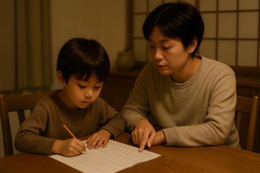 夜の家庭学習サポート 夜の家庭学習サポートの写真