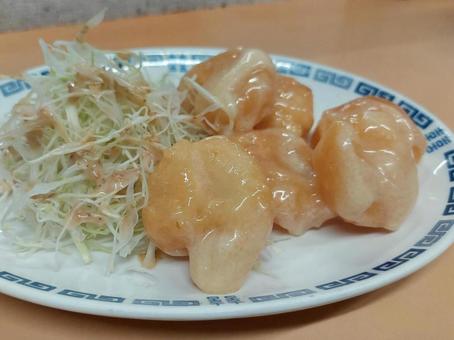 海老のマヨネーズソース炒め エビマヨ,海老,マヨネーズの写真素材