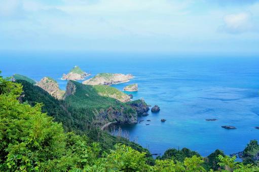 島根・隠岐道後の白島海岸 白島海岸,道後,隠岐の写真素材