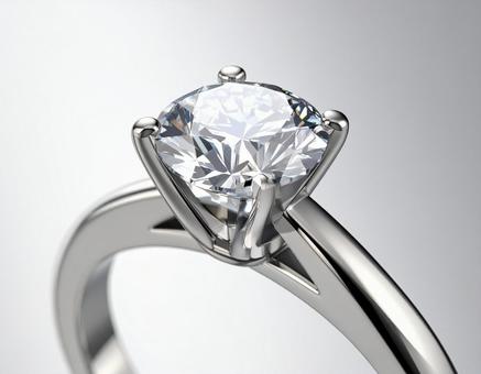 4月の誕生石 輝くダイヤの婚約指輪 4月の誕生石 輝くダイヤの婚約指輪の写真