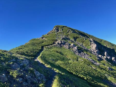 赤石岳へ登山15 赤石岳へ登山15 赤石岳,南アルプス,登山の写真素材