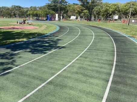 陸上　トラック 陸上競技,トラック,短距離の写真素材