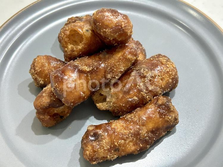 かりんとうのアップ かりんとう,美味しい,お菓子の写真素材