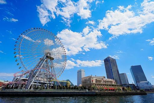 みなとみらいの風景 みなとみらいの風景 神奈川県,横浜,横浜港の写真素材