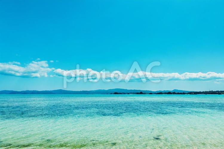沖縄-古宇利島からの眺め-02 古宇利島,沖縄,沖縄県の写真素材