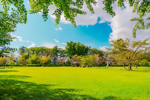 【山形】山形駅の周辺 山形城跡 霞城公園 【山形】山形駅の周辺 山形城跡 霞城公園 山形城跡,城跡,山形の写真素材