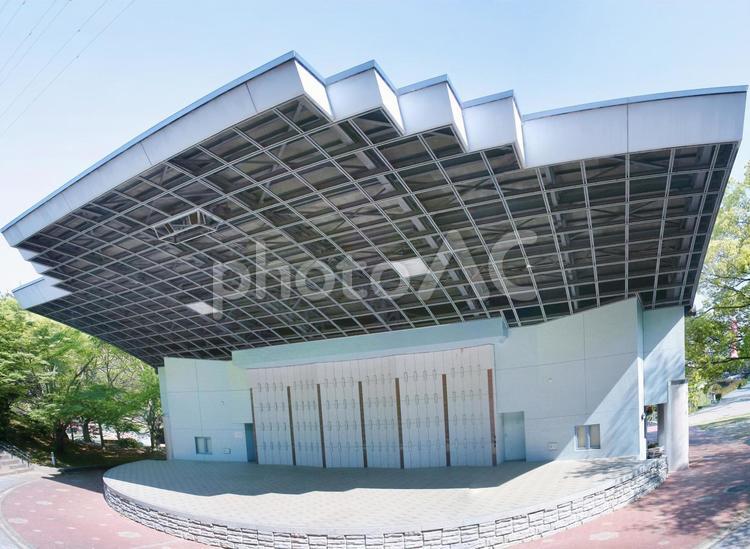 市民の森公園野外ステージ-01 市民の森,今治市,新緑の写真素材