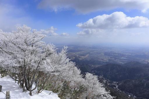 御在所岳　樹氷 御在所岳,樹氷,雪山の写真素材
