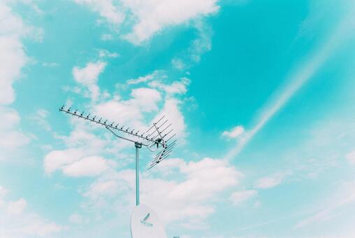 青い空 青い空の写真