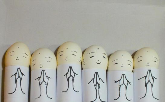 6人のお地蔵様1 お地蔵様,拝む,人形の写真素材