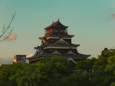 広島城 広島城 広島城,広島市,広島県の写真素材