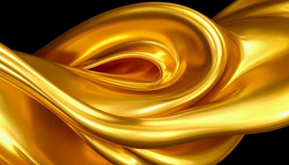 光沢あふれる黄金の流線美の写真