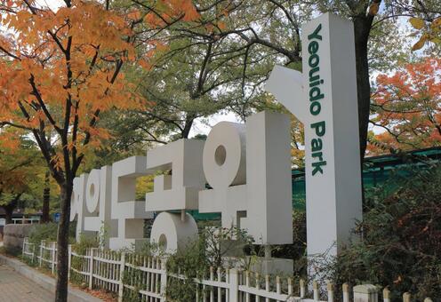 韓国 ソウルの汝矣島公園 韓国 ソウルの汝矣島公園の写真