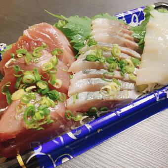 スーパー刺身セット スーパー,マグロ,お惣菜の写真素材