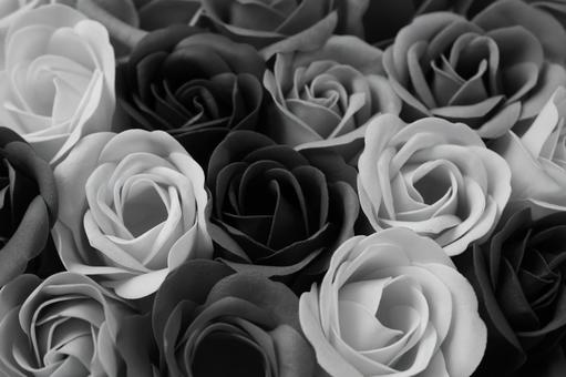 モノクロ薔薇の背景素材 モノクロ薔薇の背景素材 薔薇,花,シルエットの写真素材