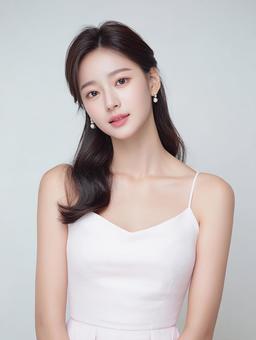 透明感あふれる、優しい雰囲気の女性の写真