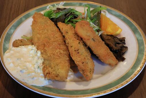 ミックスフライ ミックスフライ,とんかつ,さかなの写真素材