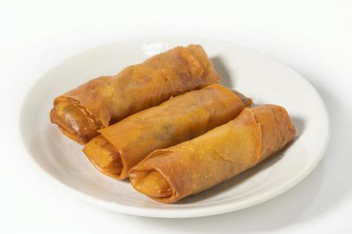 春巻き 春巻き 春巻き,中華料理,揚げ物の写真素材