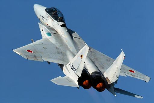 急上昇するF-15イーグル fー15,イーグル,空自の写真素材