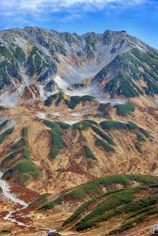 北アルプス大日岳紅葉登山 北アルプス大日岳紅葉登山 北アルプス,立山,大日岳の写真素材
