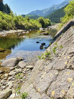 新宮市 高田川 清流 新宮市 高田川 清流 高田川,河川敷,清流の写真素材