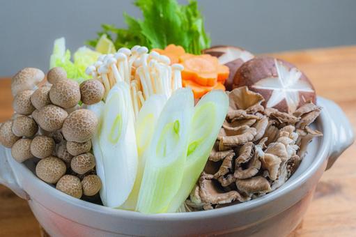 鍋野菜の盛り合わせ 鍋野菜の盛り合わせの写真