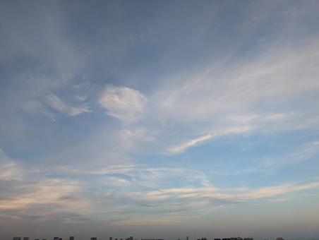 Photo, blue sky, cloud, sky, 