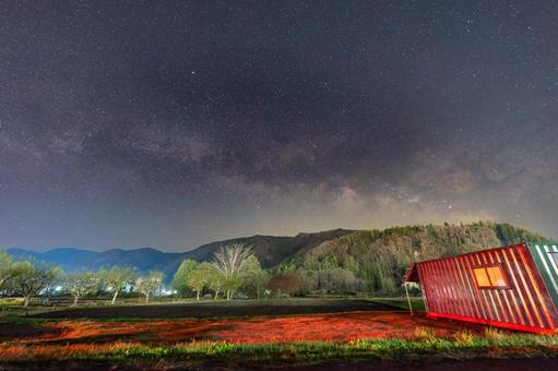 白馬村の天の川(長野県) 白馬村の天の川(長野県)の写真
