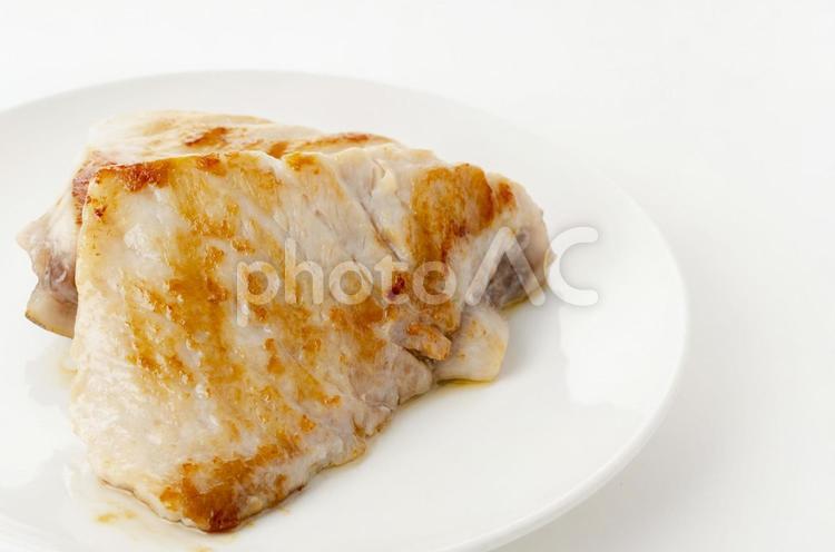 マグロのハラミのソテー マグロのハラミのソテー,マグロのハラミ,ハラミの写真素材