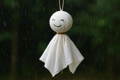雨とてるてる坊主 雨とてるてる坊主の写真