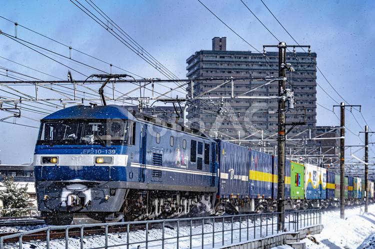 JR京都線　貨物列車　EF210 貨物列車,ef210,鉄道の写真素材