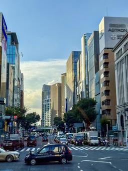 銀座4丁目 銀座4丁目 銀座,銀座4丁目,交差点の写真素材