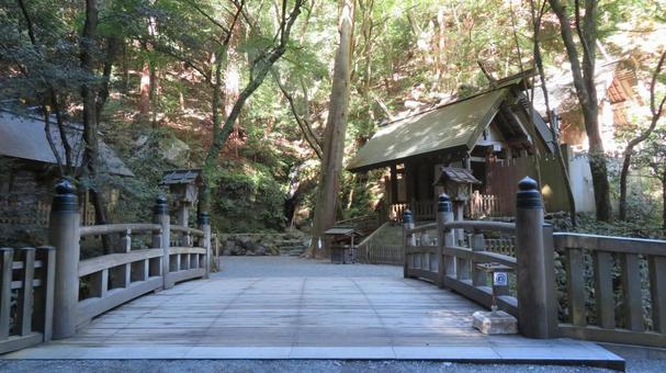 多度大社　本宮　別宮　多度両宮 多度大社,神社,神社仏閣の写真素材