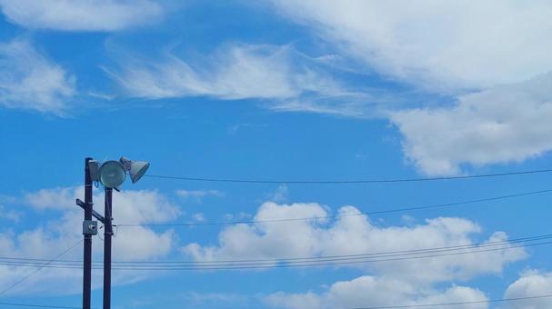 Photo, blue sky, sky, speaker, 