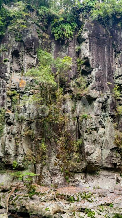 三之宮峡のびょうぶ岩 三之宮峡,小林市,宮崎の写真素材